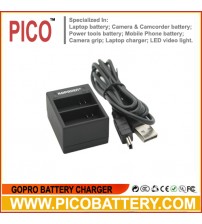 Dual USB Charger for GoPro HERO4 AHDBT-401 Batteries BY PICO